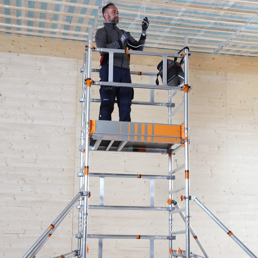 Layher SoloTower, Ein-Personen-Gerüst Standhöhe 4,15m