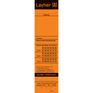 Layher Universal-Prüfetikett für Leitern