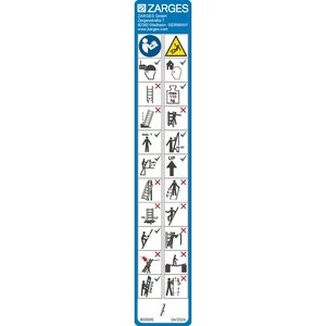 ZARGES Hinweisschild Compactstep L