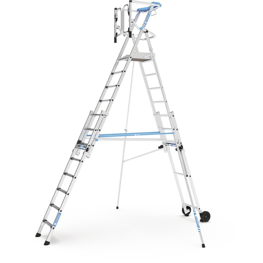 ZARGES ZAP Masterflex Plus S - Teleskop-Plattformleiter 12 Stufen