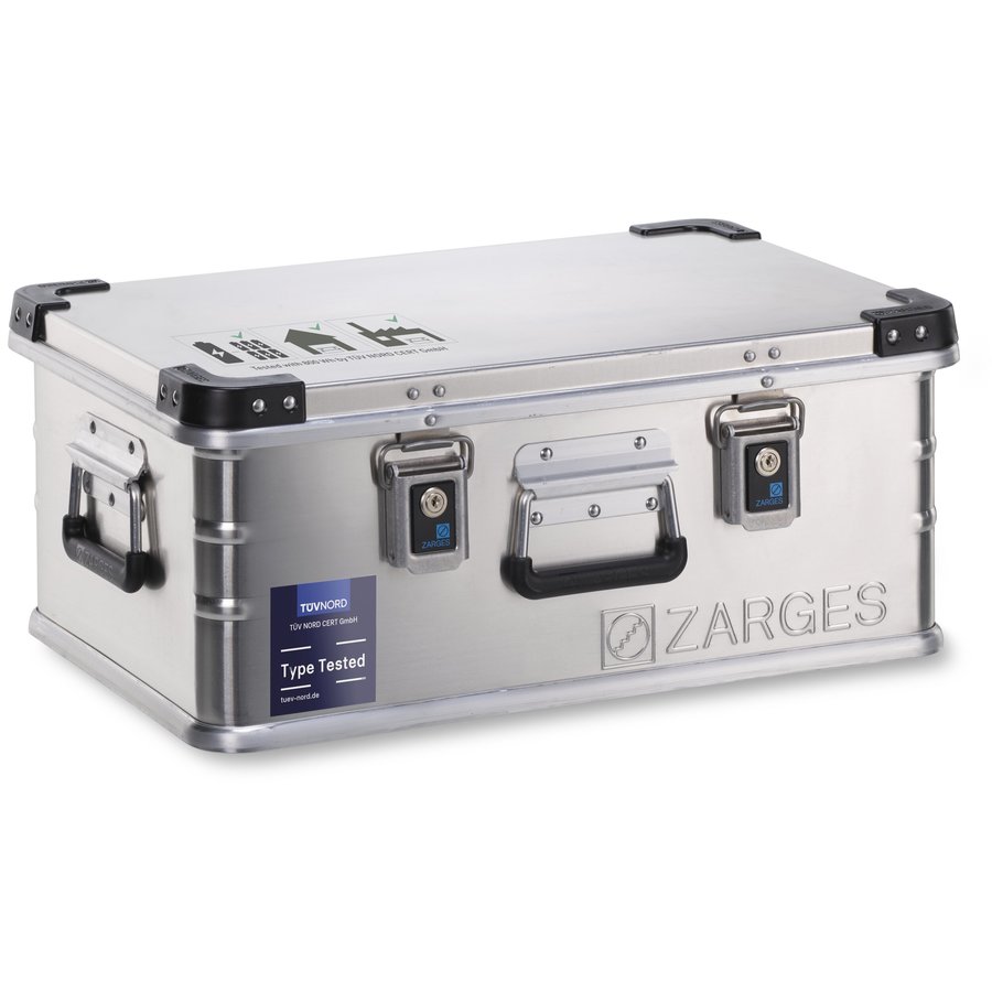 ZARGES Akku Storage Box AM: L 600 mm × B 400 mm × H 240 mm, Nutzmaß: L 450 x B 300 x H 150 mm