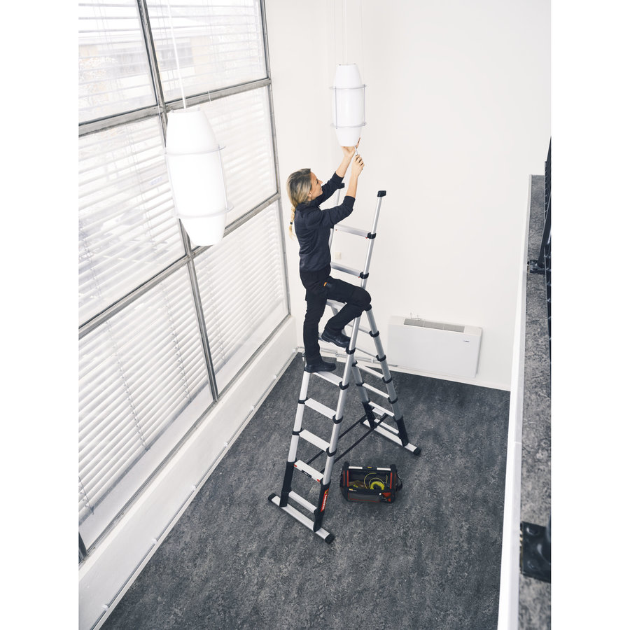 ZARGES LM-Teleskop Kombileiter 7 Stufen
