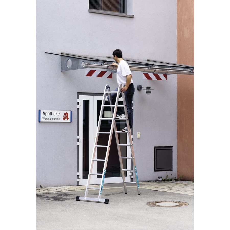 ZARGES Combimaster X - LM-Mehrzweckleiter 2x8 Sprossen