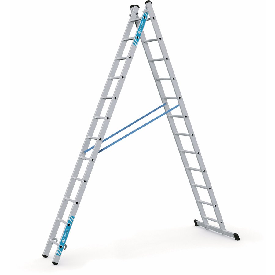 ZARGES Combimaster Plus X - Kombi-Steh-Schiebeleiter 2x12 Sprossen