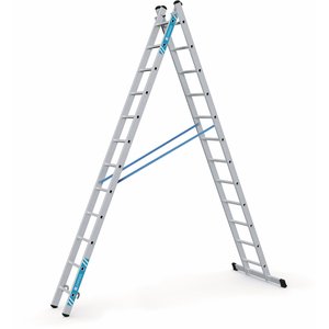 ZARGES Combimaster Plus X - Kombi-Steh-Schiebeleiter 2x12 Sprossen