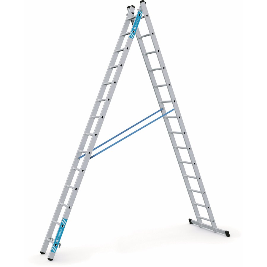 ZARGES Combimaster Plus X - Kombi-Steh-Schiebeleiter 2x14 Sprossen