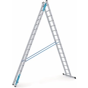 ZARGES Combimaster Plus X - Kombi-Steh-Schiebeleiter 2x16 Sprossen