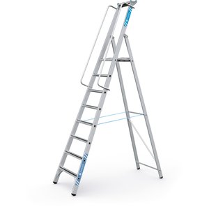 ZARGES Meistertritt S - LM-Stehleiter m Plattform 8 Stufen