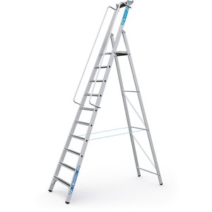 ZARGES Meistertritt S - LM-Stehleiter m Plattform 10 Stufen