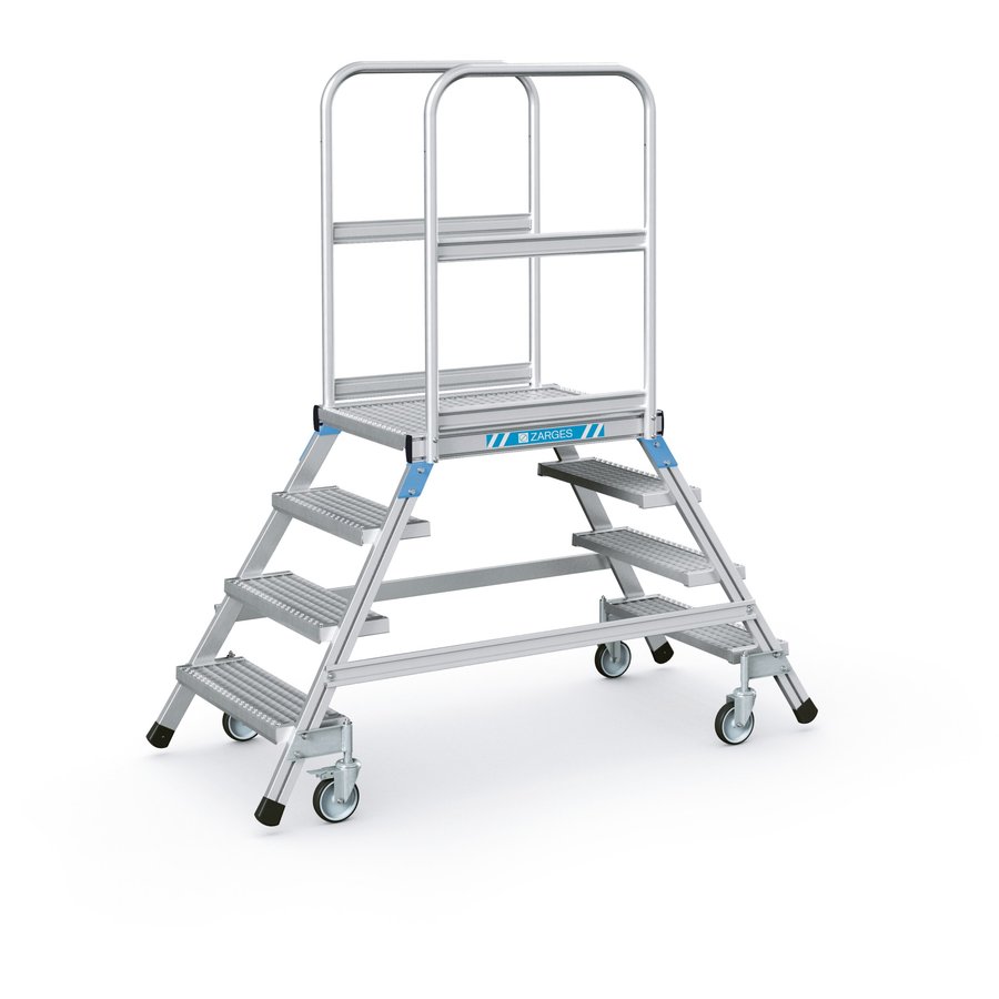 ZARGES Podesttreppe, beidseitig 4 Stufen