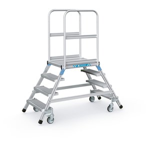 ZARGES Podesttreppe, beidseitig 4 Stufen