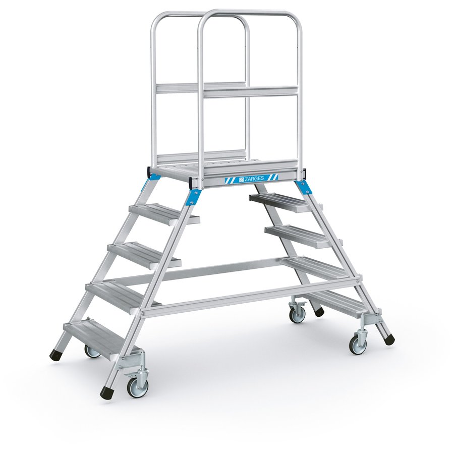 ZARGES Podesttreppe, beidseitig 5 Stufen