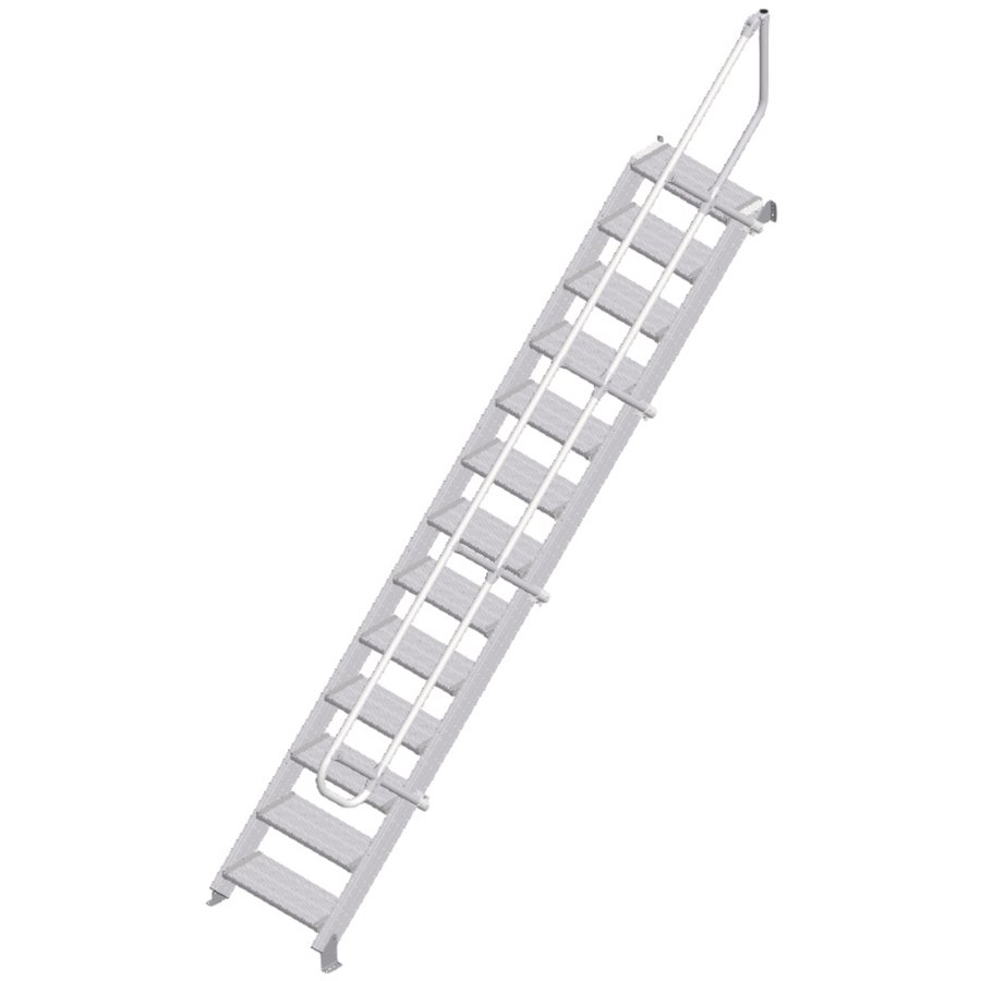 ZARGES LM-Treppe 45° 13 Stufen, 600 mm breit, Höhe 2,79 m