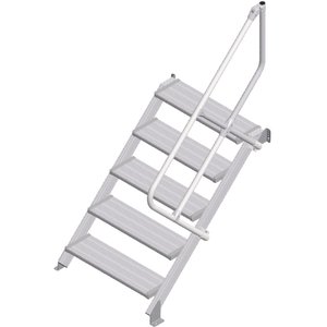 ZARGES LM-Treppe 45° 5 Stufen, 800 mm breit, Höhe 1,07 m