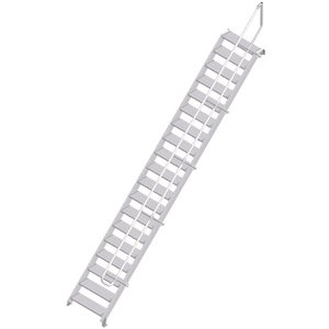 ZARGES LM-Treppe 45° 19 Stufen, 800 mm breit, Höhe 4,08 m