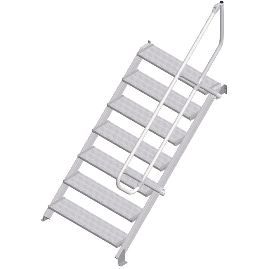 ZARGES LM-Treppe 45° 7 Stufen, 1000 mm breit, Höhe 1,50 m