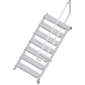 ZARGES LM-Treppe 45° 7 Stufen, 1000 mm breit, Höhe 1,50 m