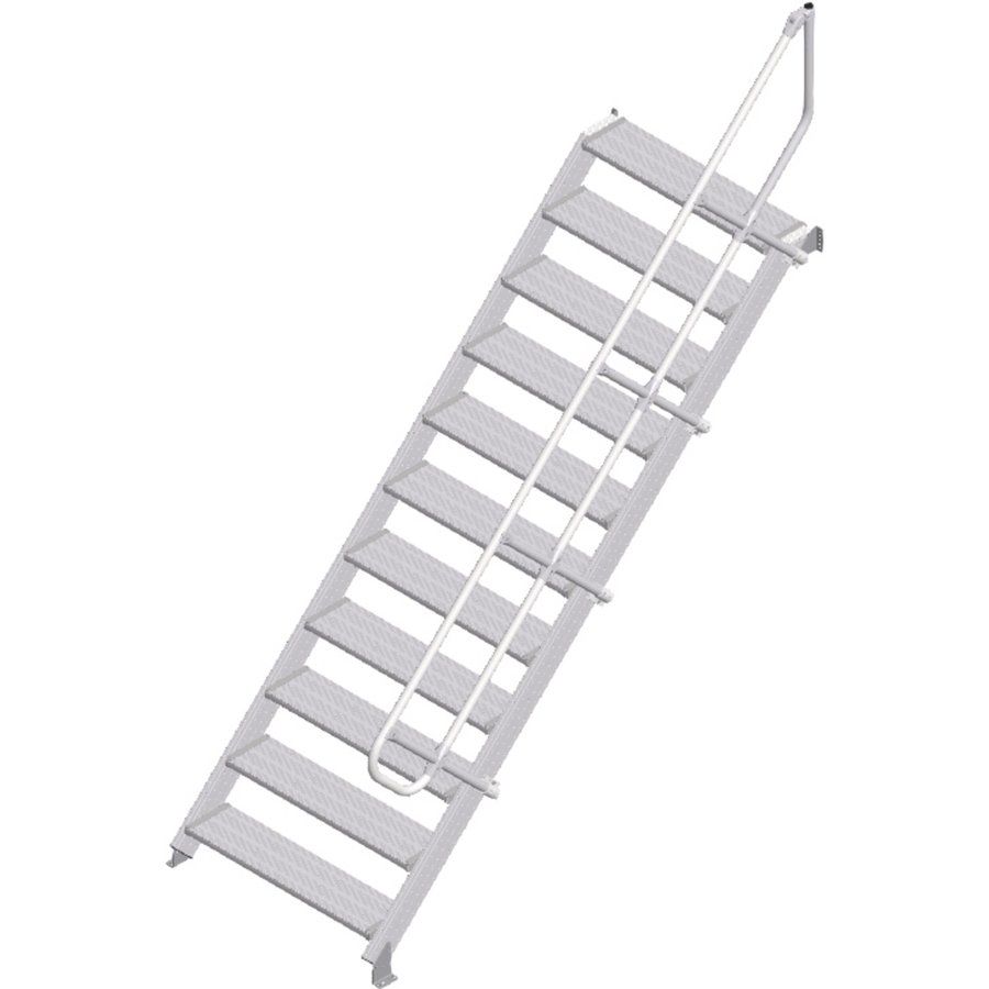 ZARGES LM-Treppe 45° 11 Stufen, 1000 mm breit, Höhe 2,36 m