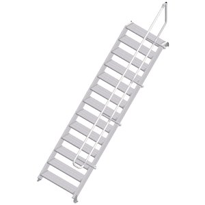 ZARGES LM-Treppe 45° 13 Stufen, 1000 mm breit, Höhe 2,79 m