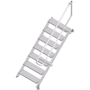 ZARGES LM-Treppe 45° 7 Stufen, 800 mm breit, Höhe 1,50 m