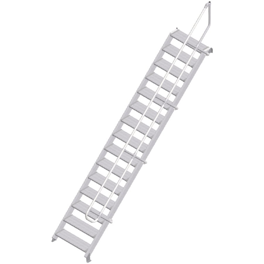 ZARGES LM-Treppe 45° 15 Stufen, 800 mm breit, Höhe 3,22 m