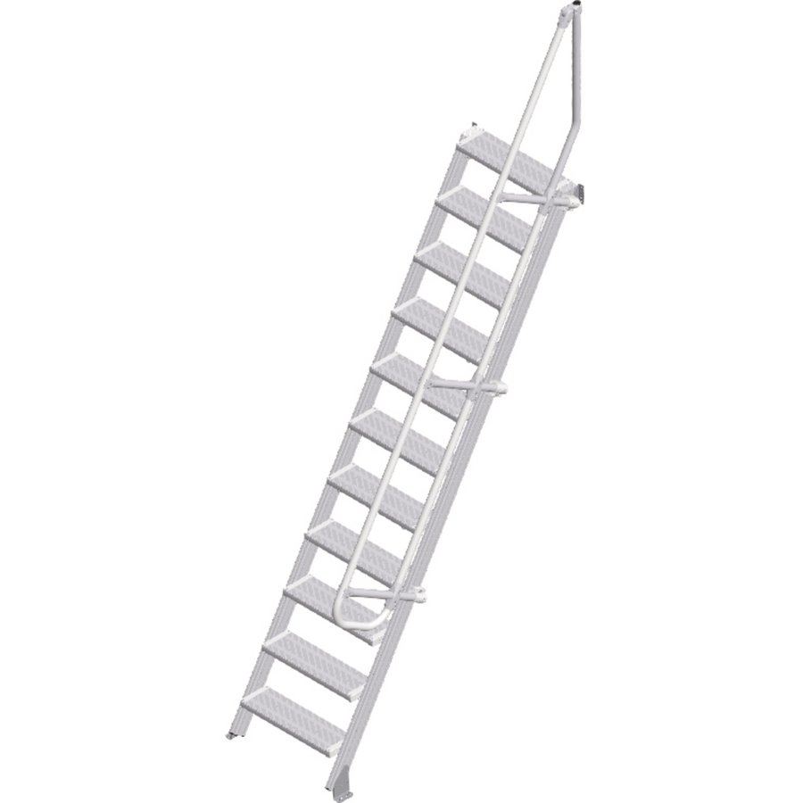 ZARGES LM-Treppe 60° 11 Stufen, 600 mm breit, Höhe 2,75 m
