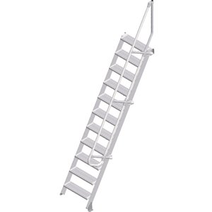 ZARGES LM-Treppe 60° 11 Stufen, 600 mm breit, Höhe 2,75 m
