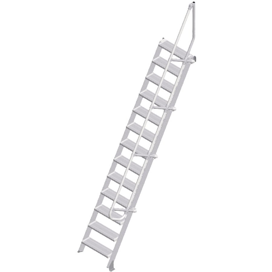 ZARGES LM-Treppe 60° 13 Stufen, 600 mm breit, Höhe 3,25 m