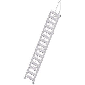 ZARGES LM-Treppe 60° 15 Stufen, 600 mm breit, Höhe 3,75 m