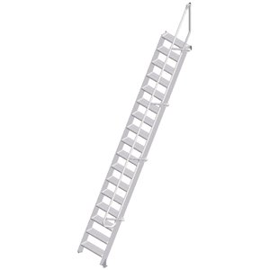 ZARGES LM-Treppe 60° 17 Stufen, 600 mm breit, Höhe 4,25 m