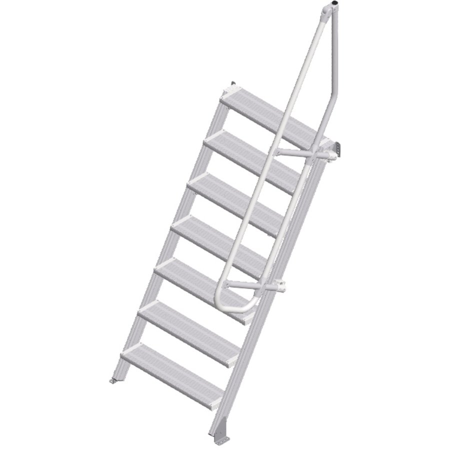 ZARGES LM-Treppe 60° 7 Stufen, 800 mm breit, Höhe 1,75 m