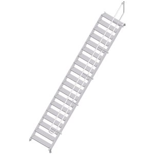 ZARGES LM-Treppe 45° 19 Stufen, 1000 mm breit, Höhe 4,08 m