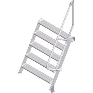 ZARGES LM-Treppe 60° 5 Stufen, 1000 mm breit, Höhe 1,25 m