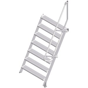 ZARGES LM-Treppe 60° 7 Stufen, 1000 mm breit, Höhe 1,75 m