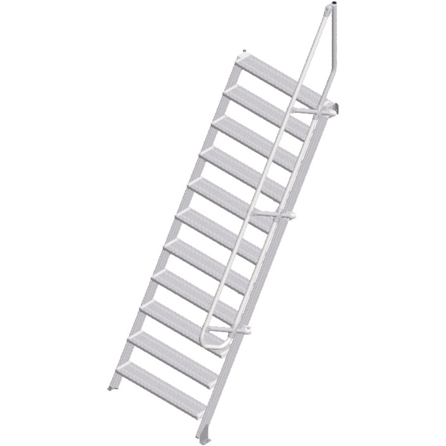 ZARGES LM-Treppe 60° 11 Stufen, 1000 mm breit, Höhe 2,75 m