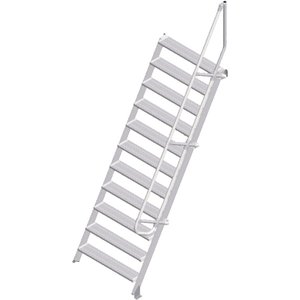 ZARGES LM-Treppe 60° 11 Stufen, 1000 mm breit, Höhe 2,75 m