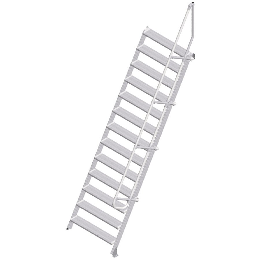 ZARGES LM-Treppe 60° 13 Stufen, 1000 mm breit, Höhe 3,25 m