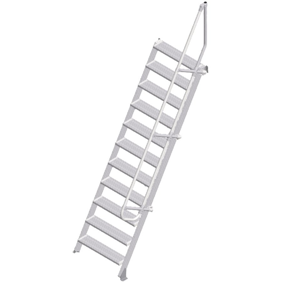 ZARGES LM-Treppe 60° 11 Stufen, 800 mm breit, Höhe 2,75 m