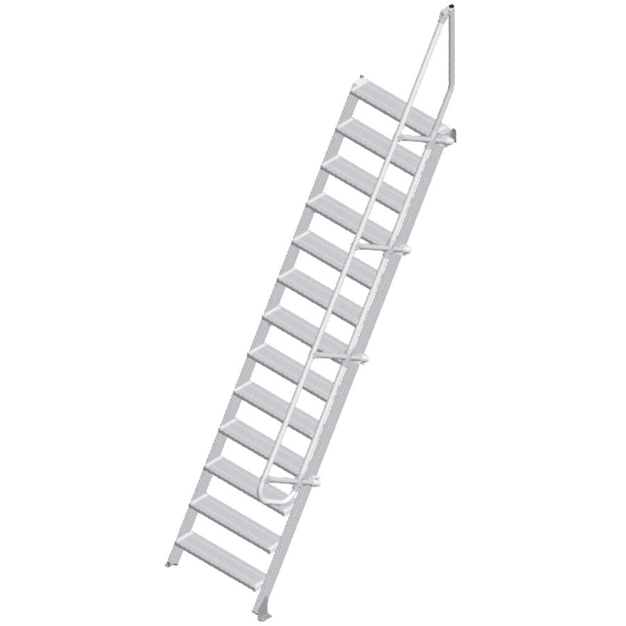 ZARGES LM-Treppe 60° 13 Stufen, 800 mm breit, Höhe 3,25 m
