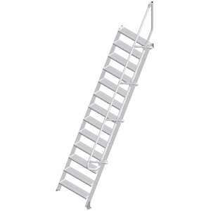 ZARGES LM-Treppe 60° 13 Stufen, 800 mm breit, Höhe 3,25 m