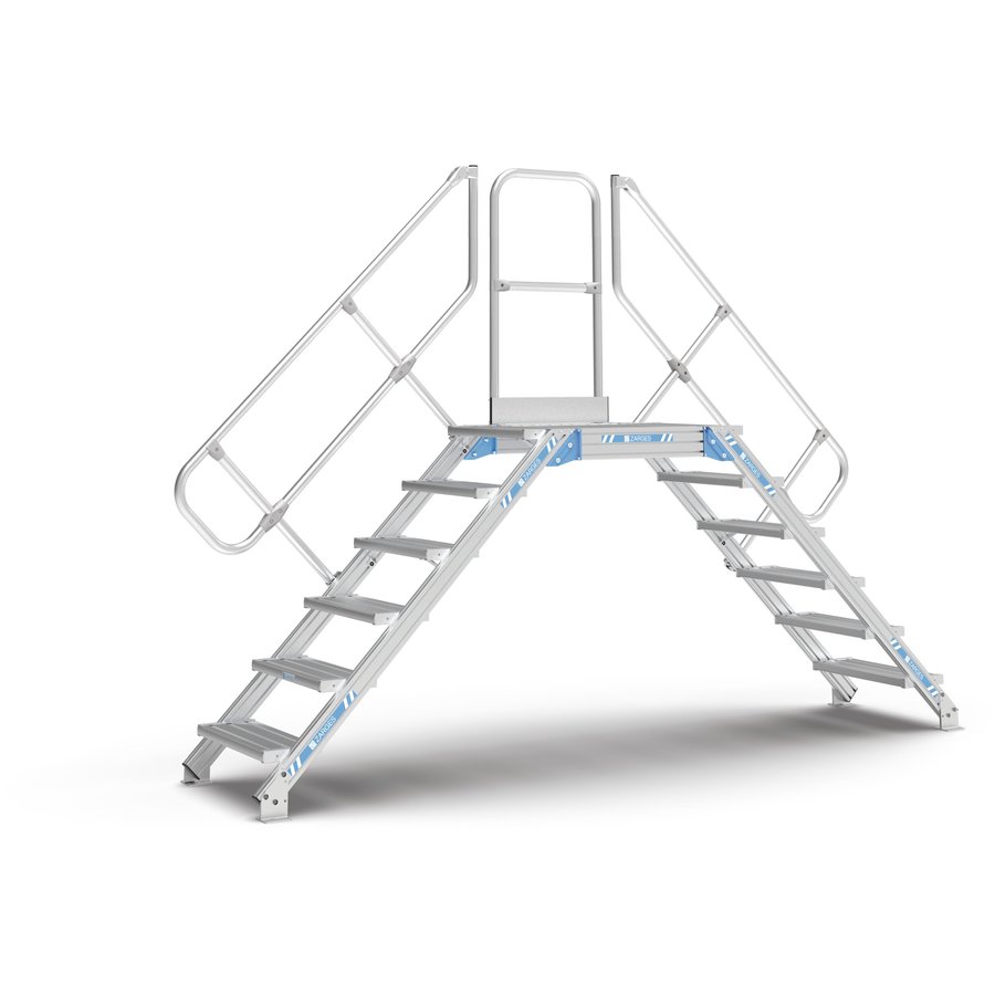 ZARGES LM-Überstieg 45° 6 Stufen, 800 mm breit, Höhe 1.170 mm