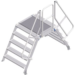 ZARGES LM-Überstieg 60° 5 Stufen, 1000 mm breit, Höhe 1.130 mm