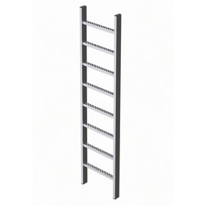 ZARGES Schachtleiter Edelstahl 8 Sprossen