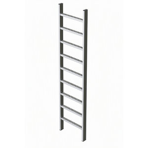 ZARGES Schachtleiter Edelstahl 9 Sprossen