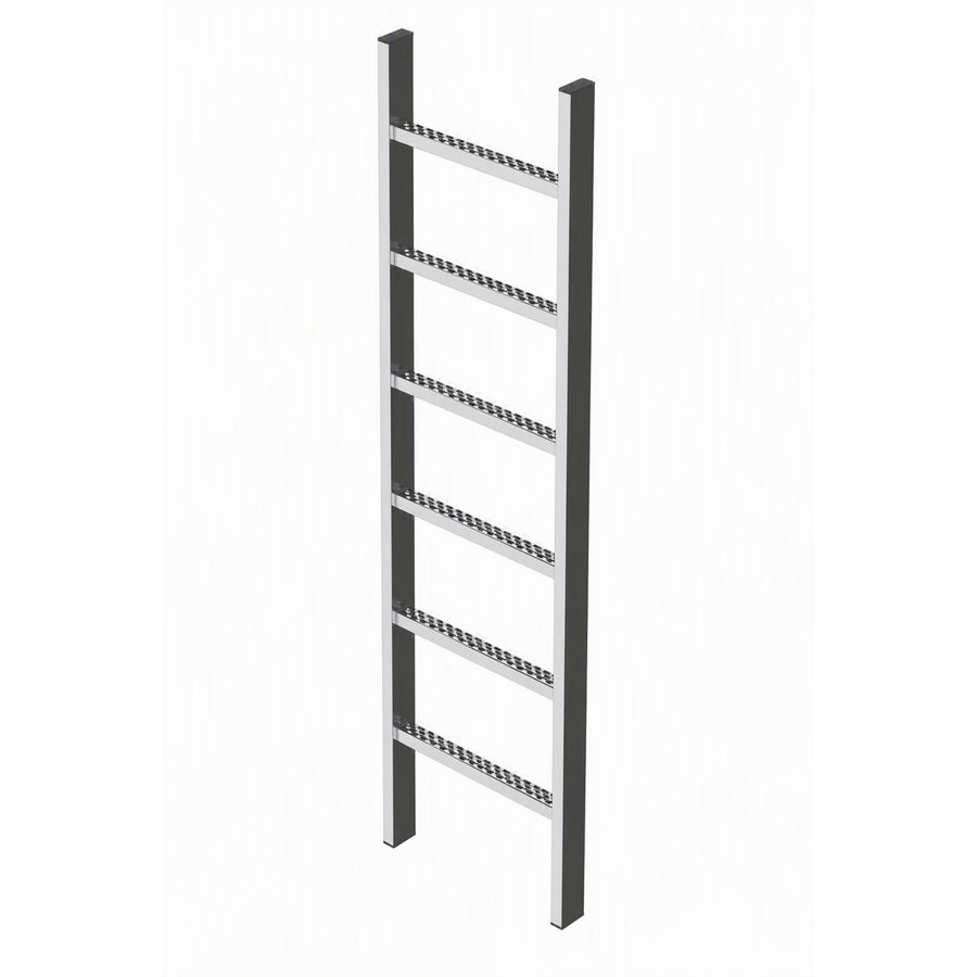 ZARGES Schachtleiter Edelstahl 6 Sprossen