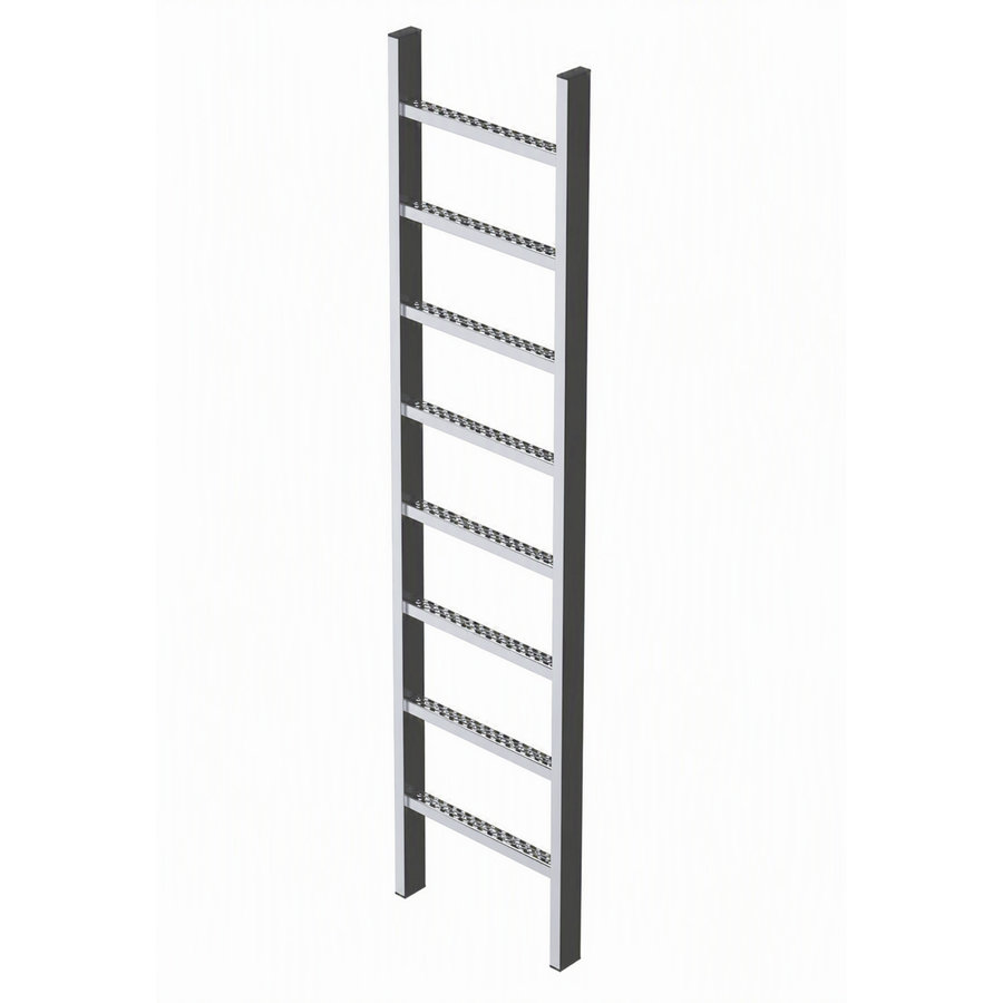 ZARGES Schachtleiter Edelstahl 8 Sprossen