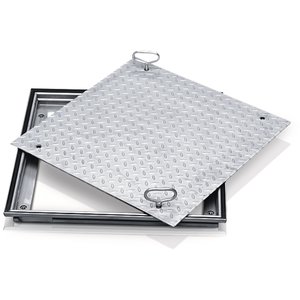 ZARGES Schachtabdeckung Aluminium Mit Deckelplatte