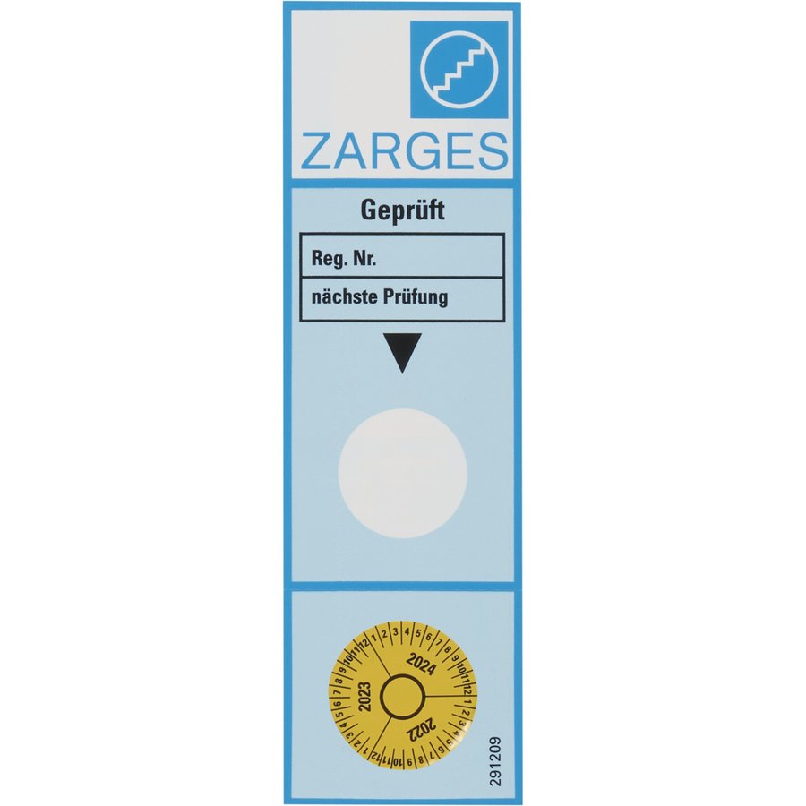 ZARGES Prüfaufkleber