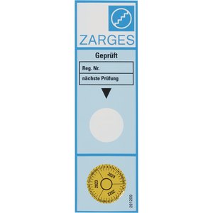 ZARGES Prüfaufkleber