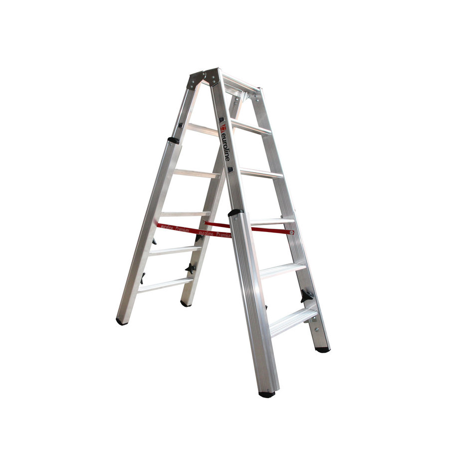 Euroline Alu-Stufentreppenstehleiter Nr. 30578 2x6